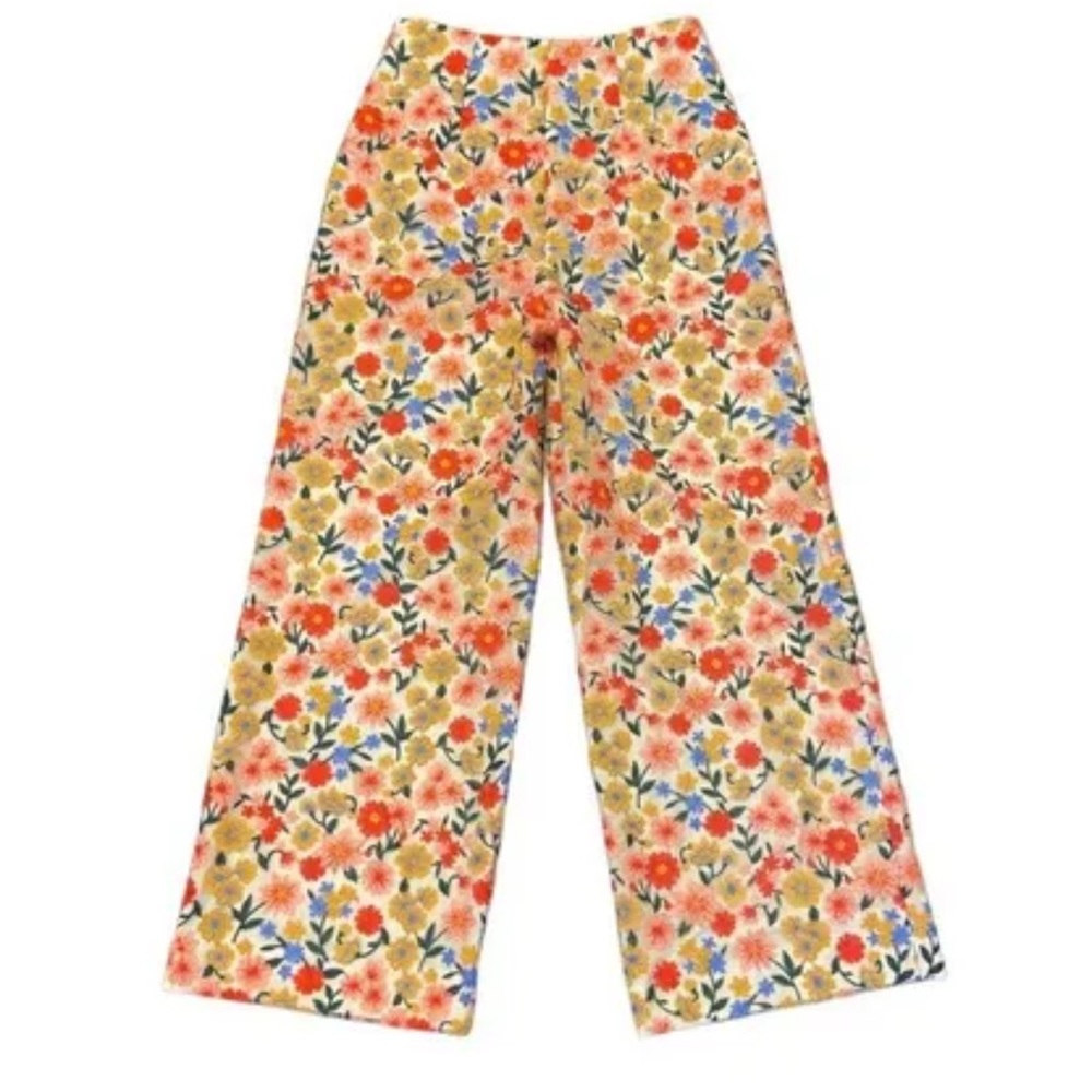 Antonio Melani PantsWide Leg Pants . Embroidered Floral Wide Leg - Picture 2 of 7